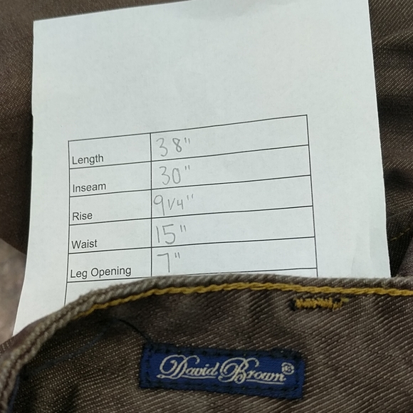 Designer Denim David Brown Italian Made Naples Italy Button Fly Jeans Size 30/30 - Picture 8 of 8